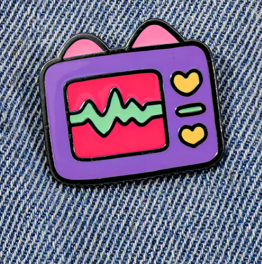 Cartoon TV Enamel Pin