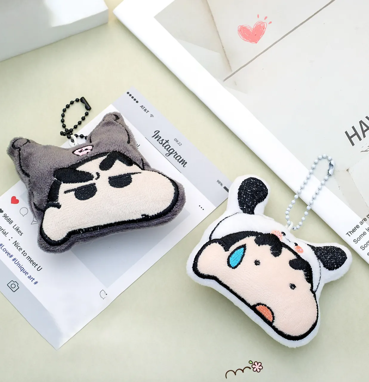 Shinchan X Sanrio Plush Charm