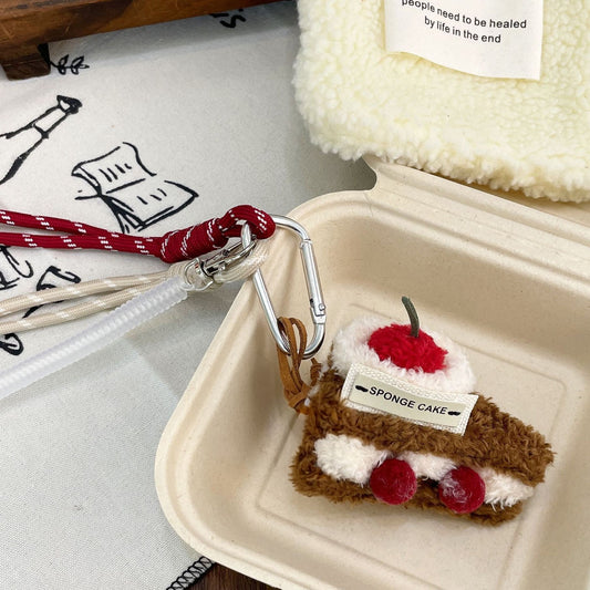 Plush Black Forest Cake Bag Charm