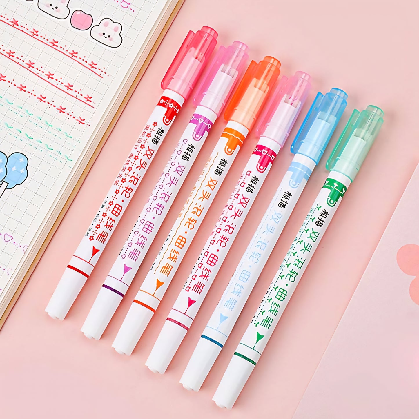 Linear Roller Pen (Set of 6)