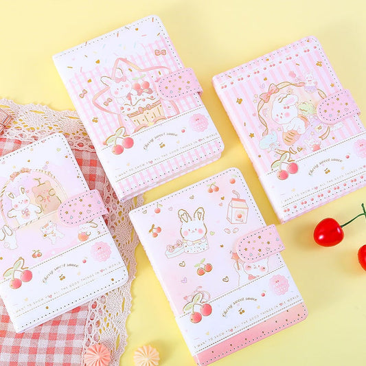 Kawaii Pink Bunny Small Notebook