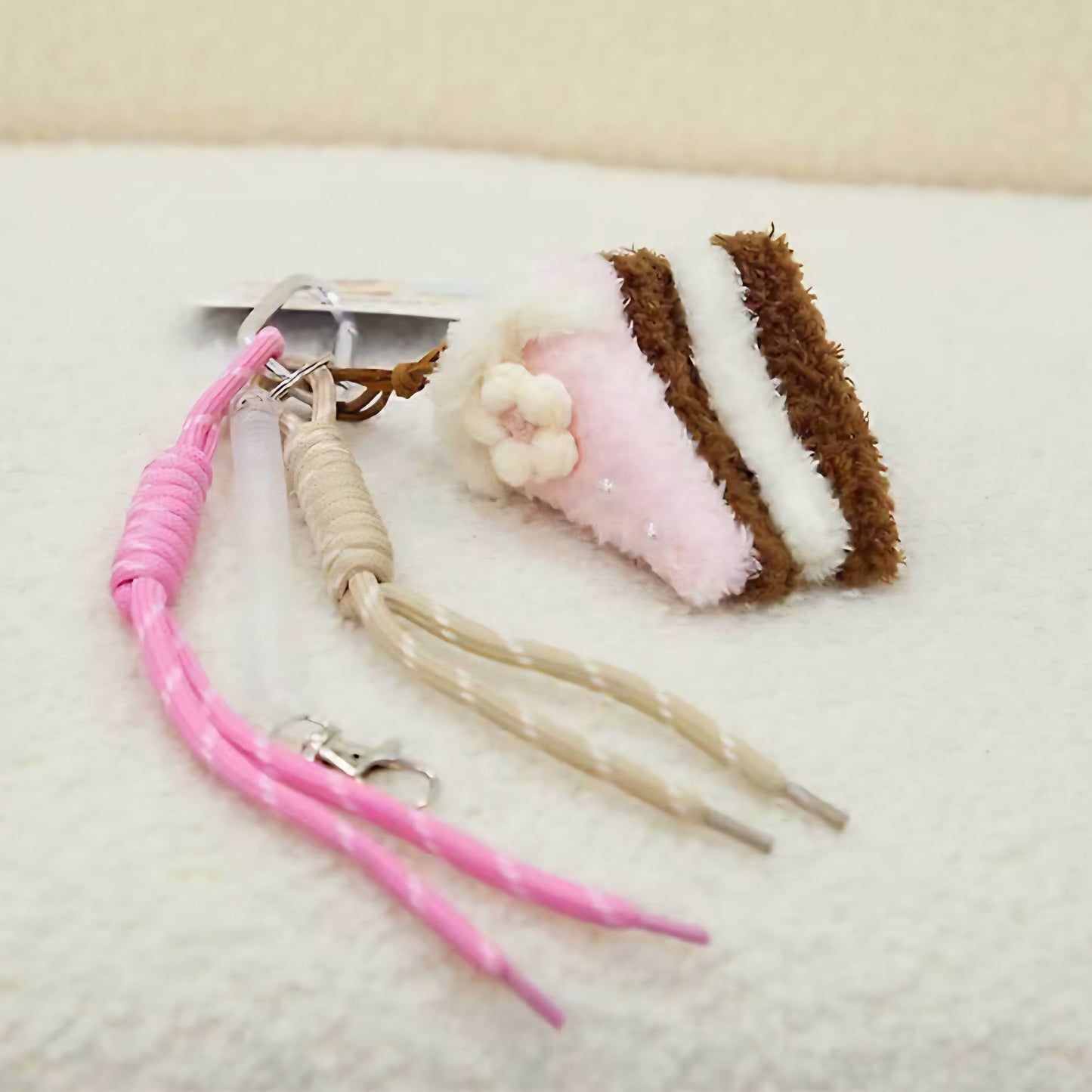Plush Pink Pastry Bag Charm