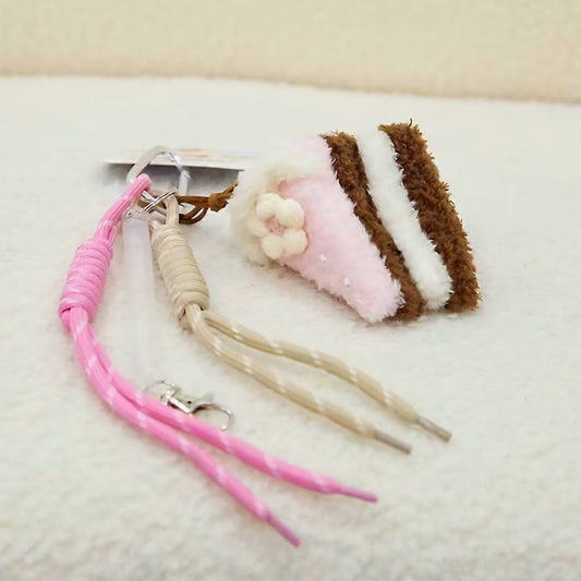 Plush Pink Pastry Bag Charm