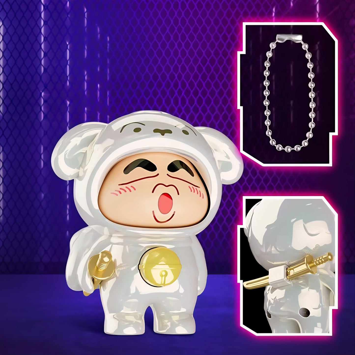 Shinchan Face Changing Keychain