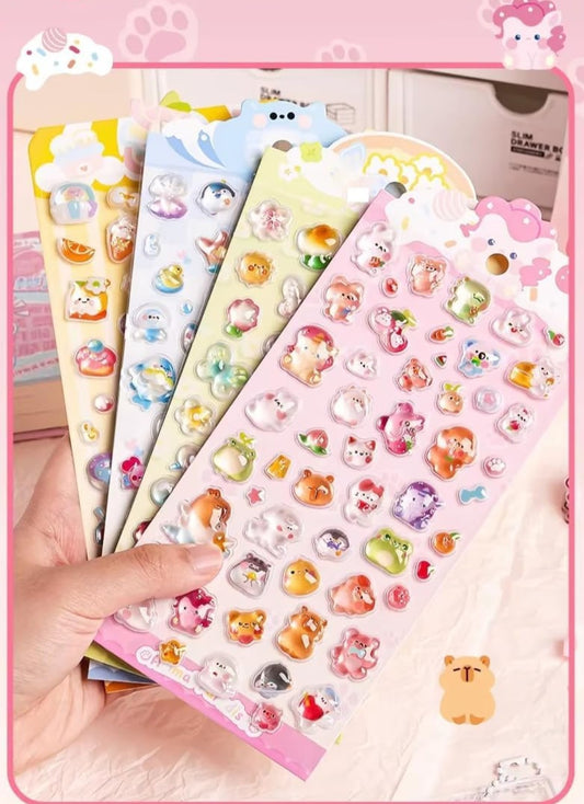 Kawaii 3D Glass Sticker