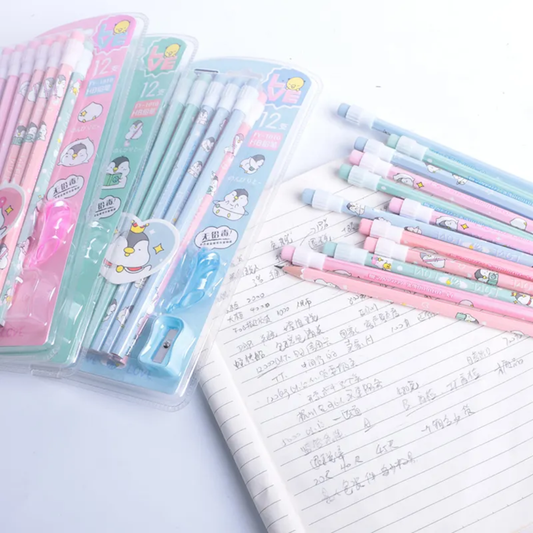 Penguin Pencil Set
