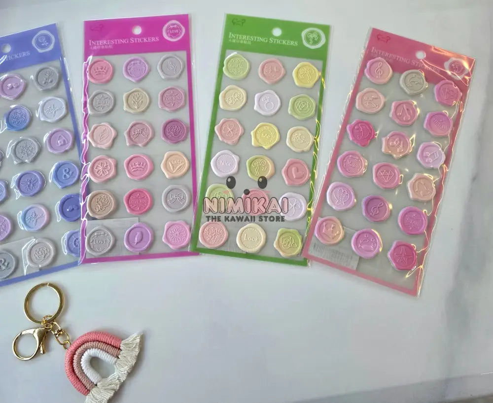 Wax Seal Stickers (Pack Of 3) Stationery